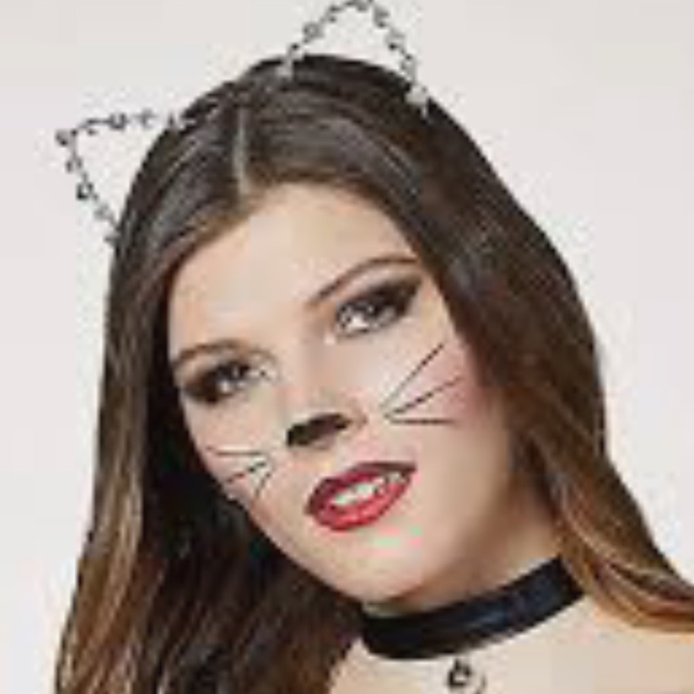 Rhinestone Cat Ears Headband - (Spirit Halloween) NEW